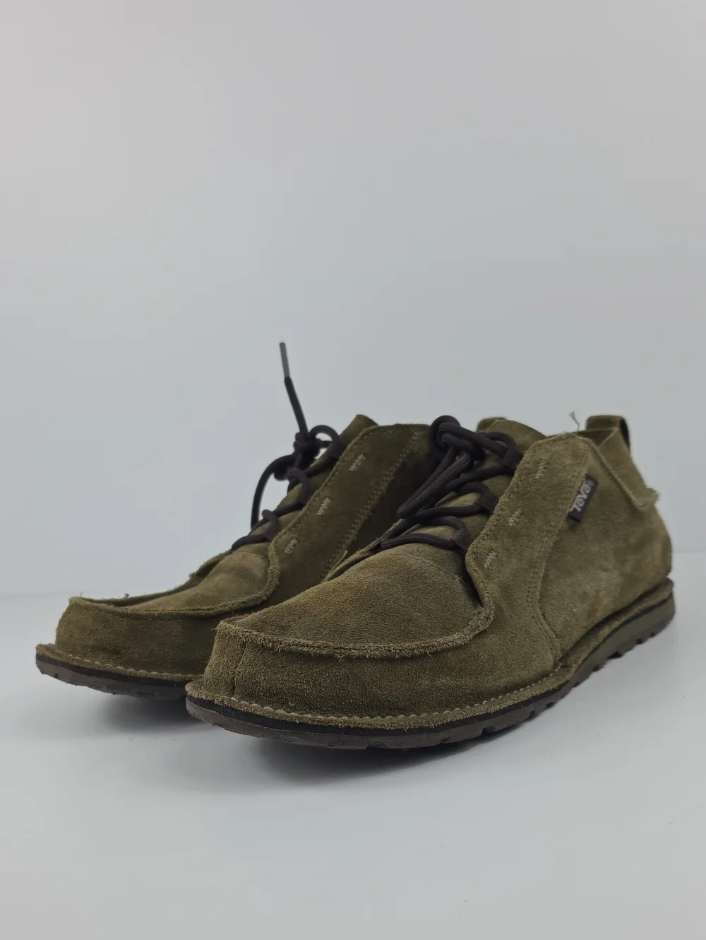 Teva Mush Atoll Green Suede Chukka Ankle Boots Size 10